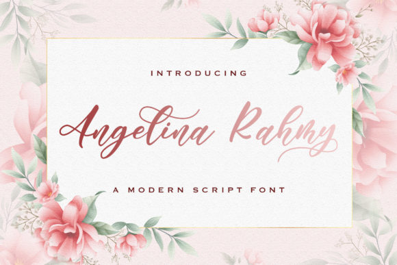 Angelina Rahmy: A Handwritten Font with Modern Flair