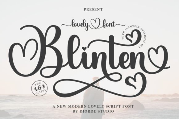 Blinten: A Romantic Handwritten Font for Creative Projects