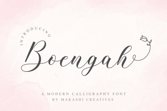 Boengah: A Beautiful Handwritten Font for Personalized Design