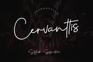 Cervanttis Script: A Handwritten Signature Style for Creative Design