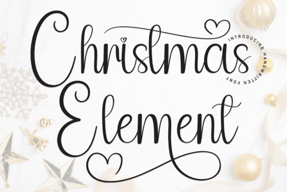 Christmas Element: A Handwritten Font for Creative Expression