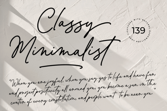 Classy Minimalist: A Timeless Font for Modern Design