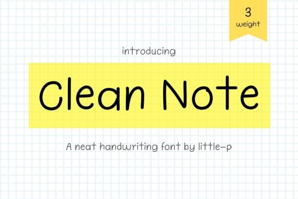 Clean Note: A Font for Clarity and Structure in Education