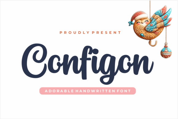 Discover the Charm of Configon: A Handwritten Brush Typeface for Creative Expression