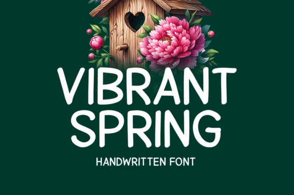 Embracing the Vibrant Spring: A Handwritten Font with Seasonal Spirit