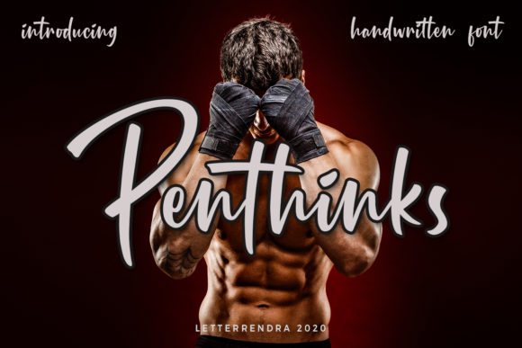 Exploring the Quirky Charm of Penthinks: A Unique Handwritten Font for Every Creative Need