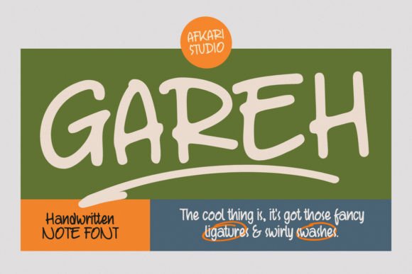 Gareh Handwritten Marker Note Font