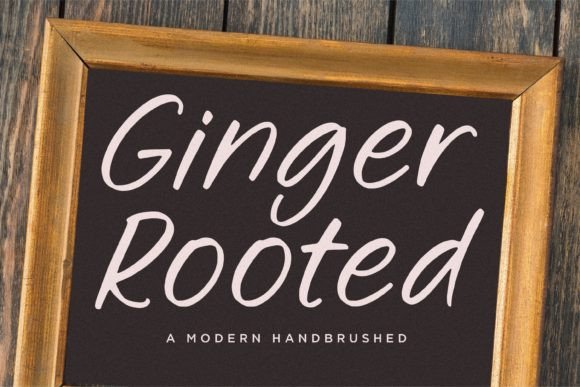 Ginger Rooted: A Stylish Handwritten Brush Font