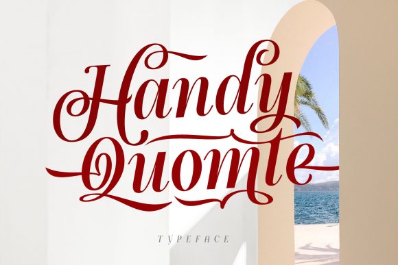 Handy Quomte: A Versatile Handwritten Font for Design and Creativity