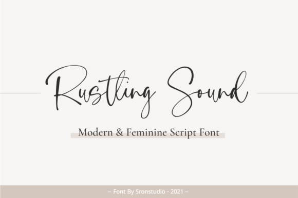 Introducing Rustling Sound: A Handwritten Font for Creative Expression