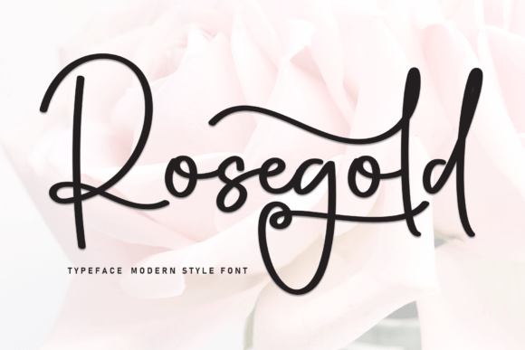 Rosegold: A Handwritten Font That Adds Warmth and Personality to Your Designs