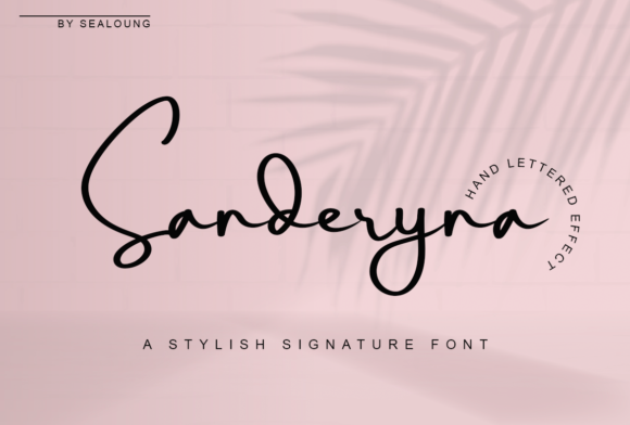 Sanderyna: A Simple and Dainty Handwritten Font for Personalized Design
