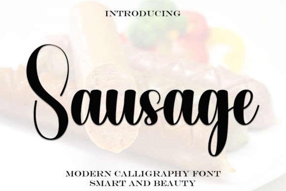 Sausage: A Handwritten Font That Adds Character and Elegance to Your Designs