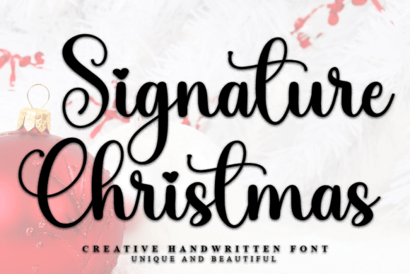 Signature Christmas: A Handwritten Font for Creative Expression