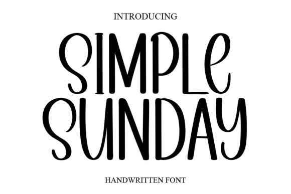 Simple Sunday: A Handwritten Font with Timeless Elegance