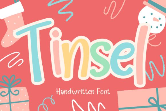 Tinsel and Tinsel: A Handwritten Font with Playful Charm