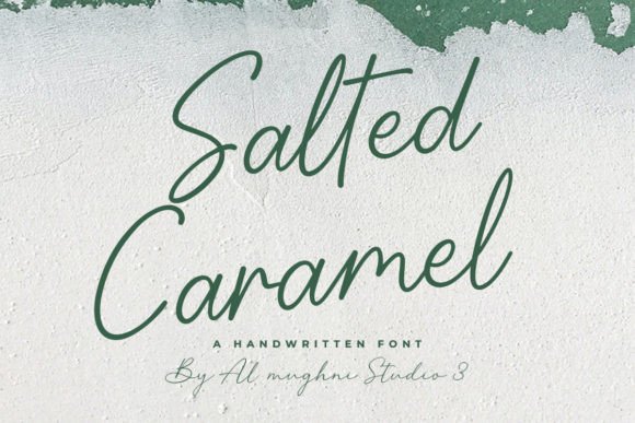 Unveiling SALTED CARAMEL: A Manual Handwritten Font for Creative Expression
