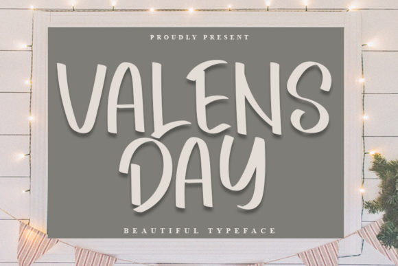 Valens Day: A Trendy and Neat Paint Brushed Handwritten Font